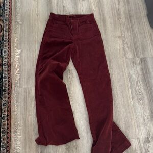 Burgundy Corduroy Pants